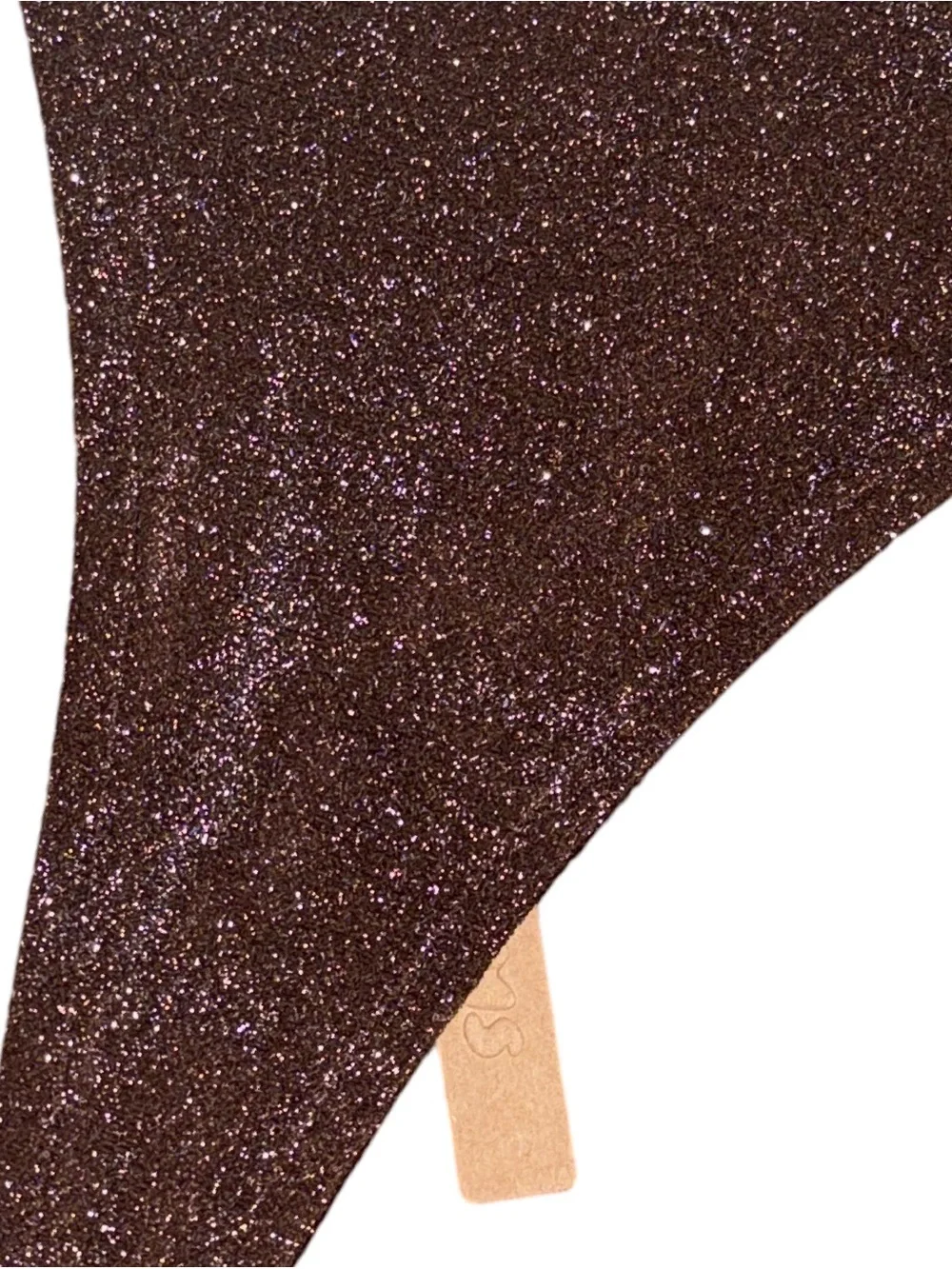 SKIMS Glitter String Swim Thong Cocoa Brown 3X New with Tag
